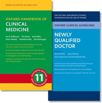 Paperback Oxford Clinical Guidelines: Newly Qualified Doctor and Oxford Handbook of Clinical Medicine Pack Book