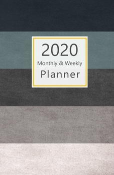2020 Monthly & Weekly Planner: With Daily To-Do list. Calendar, Schedule, Assignments, 2021 Future plans. Monday start week. Portable. 8.5" x 5.5" ... stripes, modern design. Soft matte cover).