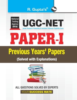 Paperback UGC-NET (Paper-I) Previous Years' Papers (Solved) Book