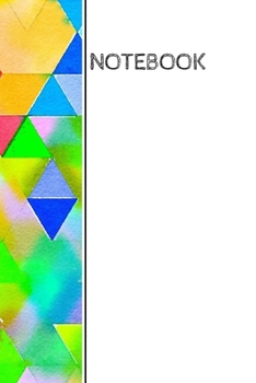 Paperback Notebook: Colorful triangles wrap around design notebook: 90 blank pages Book