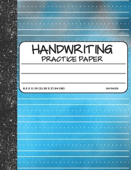 Handwriting Practice Paper : Dotted Mid-Lines Uppercase and Lowercase Writing Sheets Notebook for Kids (Kindergarten to 3rd Grade Students)