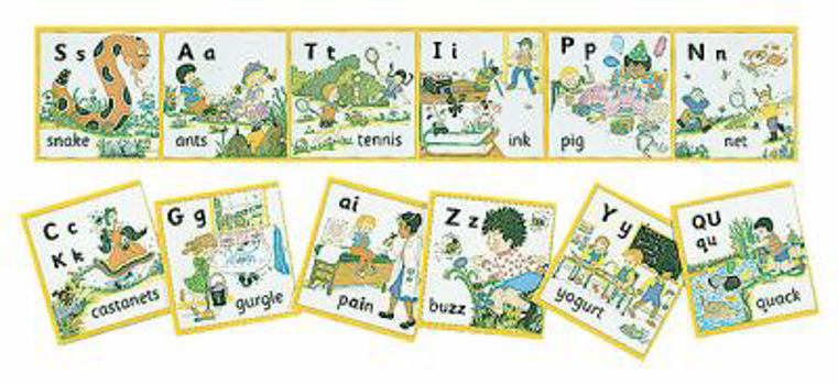Paperback Jolly Phonics Wall Frieze: In Print Letters Book
