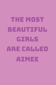 Aimee Girl Woman Notebook: Graph Paper Journal 6x9 - 120 Pages