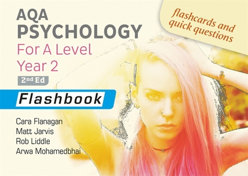 Paperback AQA Psychology A Lev Yr 2 Flashbook 2nd Book