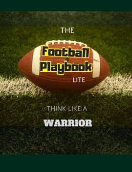 Paperback Football playbook lite: 100 Page Football Coach Notebook with Half Field Diagrams for Drawing Up Plays, Creating Drills, and Scouting Book