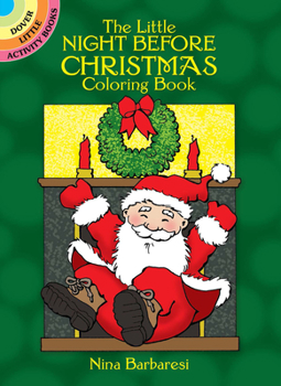 Paperback The Little Night Before Christmas Coloring Book