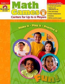 Paperback Math Games: Centers for Up to 6 Players, Level B Book