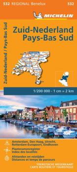 Map Carte Régionale Zuid-Nederland / Pays-Bas Sud (Multilingual Edition) [French] Book