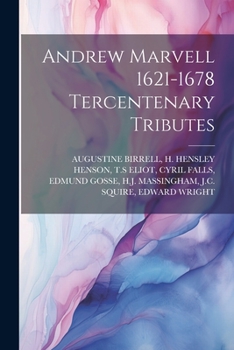 Paperback Andrew Marvell 1621-1678 Tercentenary Tributes Book