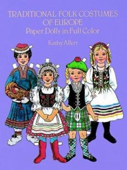 Paperback Traditional Folk Costumes of Europe Paper Dolls in Full Color Book