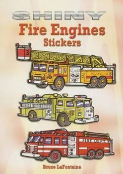 Paperback Shiny Fire Engines Stickers Book