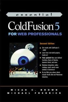 Paperback Essential Cold Fusion 5 for Web Professionals Book