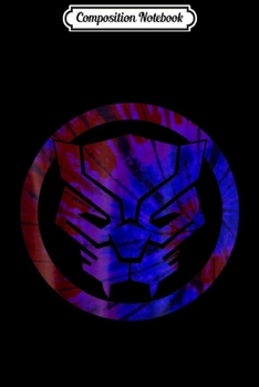 Composition Notebook: Marvel Black Panther Tye Dye Symbol Graphic  Journal/Notebook Blank Lined Ruled 6x9 100 Pages