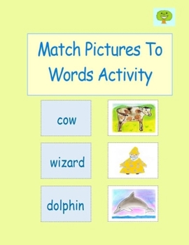 Paperback Match Pictures To Words Activity Book