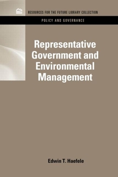 Hardcover Representative Government and Environmental Management Book