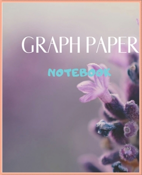 GRAPH PAPER NOTEBOOK: GraphPaper4x4_7.5x9.25_100_noBleed.pdf.Graphing Paper for Math & Science Students,4 Squares per Inch,Large - Cool Succulent Geometric Design .