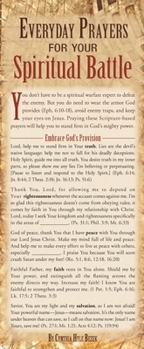 Misc. Everyday Prayers for Your Spiritual Battle 50-Pack Book