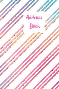 Address Book: A to Z address book to record and organise all your contacts. Never loose friends contact details again. Keep organised. Pink & pastel shades in stripes with glittery design
