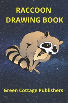 Paperback Raccoon Drawing Book: Premium Color Interior with White Paper Book