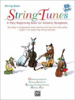 Paperback StringTunes -- A Very Beginning Solo (or Unison) Songbook: Bass, Book & CD Book