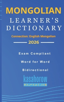 Paperback Mongolian Learner's Dictionary Book