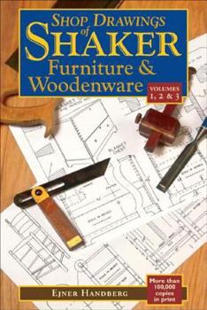 Hardcover Shop Drawings of Shaker Furniture & Woodenware (Vols, 1, 2 & 3) Book