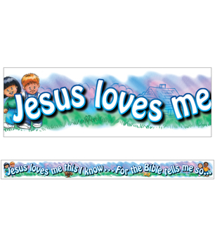 Misc. Supplies Jesus Loves Me Straight Bulletin Board Borders Book