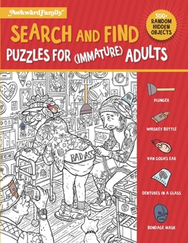 Paperback Search and Find Puzzle Book For (Immature) Adults Book