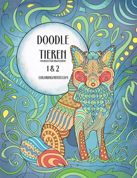 Paperback Doodle Tieren Malbuch für Erwachsene 1 & 2 [German] Book