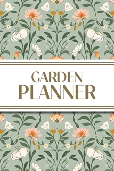 Garden Planner (Cottagecore Spring Mirrored Pattern): 6"x9" Yearly Garden Planning Journal with Layout Grids, Plant Inventory, Seed & Treatment ... - Perfect for Backyard & Vegetable Gardeners