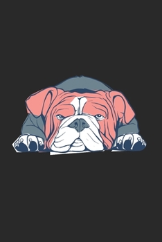 Notizheft: Blanko Notizheft mit englischer Bulldogge Cover |120 linierte Seiten | Softcover | ~ A5 Format | schönes Cover (German Edition)