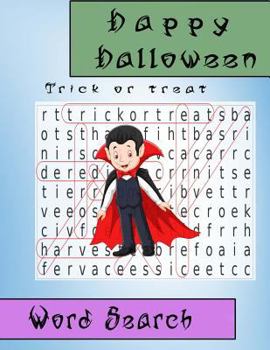 Paperback Word Search Happy Halloween Trick or Treat: Gift for Kid Book