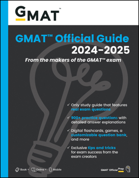 Paperback GMAT Official Guide 2024-2025: Book + Online Question Bank Book