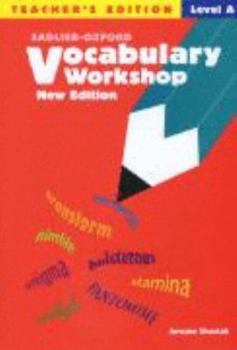 Paperback Vocabulary Workshop: Level A - Teacher's Edition Book