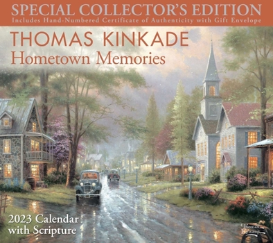 Calendar Thomas Kinkade Special Collector's Edition with Scripture 2023 Deluxe Wall Calen: Hometown Memories Book