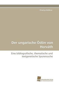 Paperback Der Ungarische Odon Von Horvath [German] Book