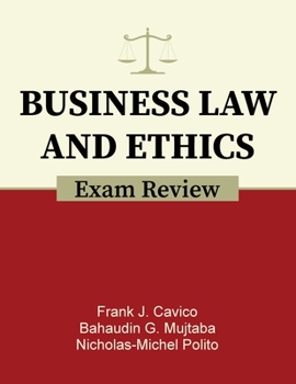 Paperback Business Law and Ethics Exam Review Book