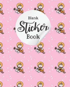 Paperback Blank Sticker Book: Blank caticorn Sticker Book for Collecting Stickers for Kids. Book