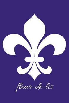 Paperback fleur-de-lis - Purple Blank Notebook with Fleur de Lis Corners: 101 Pages, 6 x 9 Journal, Soft Cover Book