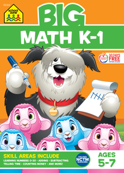 Paperback School Zone Big Math K-1 Workbook Book