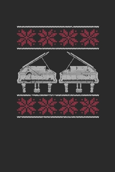 Christmas Piano: Blank Lined Notebook (6" x 9" - 120 pages) ~ Christmas Themed Notebook for Daily Journal, Diary, and Gift