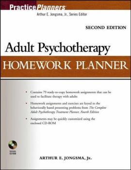 Paperback Adult Psychotherapy Homework Planner [With CDROM] Book