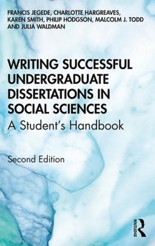 Paperback Writing Successful Undergraduate Dissertations in Social Sciences: A Student's Handbook Book