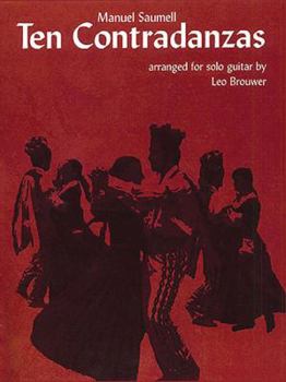 Paperback Manuel Saumell: Ten Contradanzas (Guitar) Book