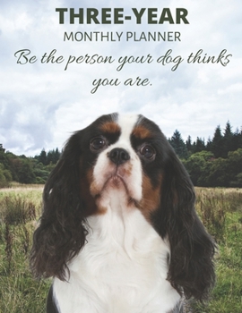 Three Year Monthly Planner Starting 2020 Agenda with Weekly Plan Space Best Gift For Dog Owner Funny Cavalier King Charles Spaniel Appointment Book for 2021 & 2022: Goal Planning Logbook 36 Month Cale