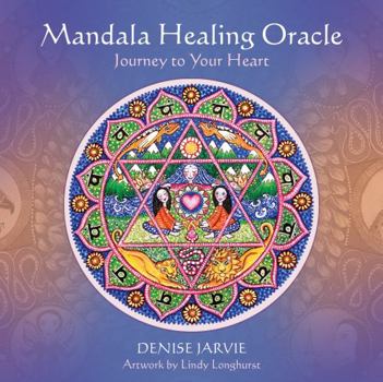 Paperback Mandala Healing Oracle: Journey to Your Heart - 44 circular colour cards and 140-page guidebook set Book