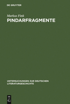 Hardcover Pindarfragmente: Neun Hölderlin-Deutungen [German] Book