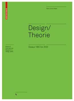 Hardcover Design / Theorie Essays 1982 Bis 2020: Essays 1982 Bis 2020 [German] Book