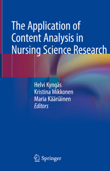 Hardcover The Application of Content Analysis in Nursing Science Research Book