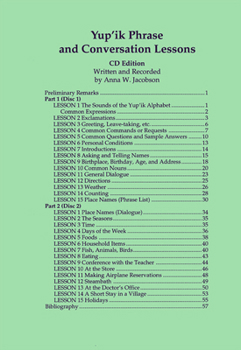 Paperback Yup'ik Phrase and Conversation Lessons Book